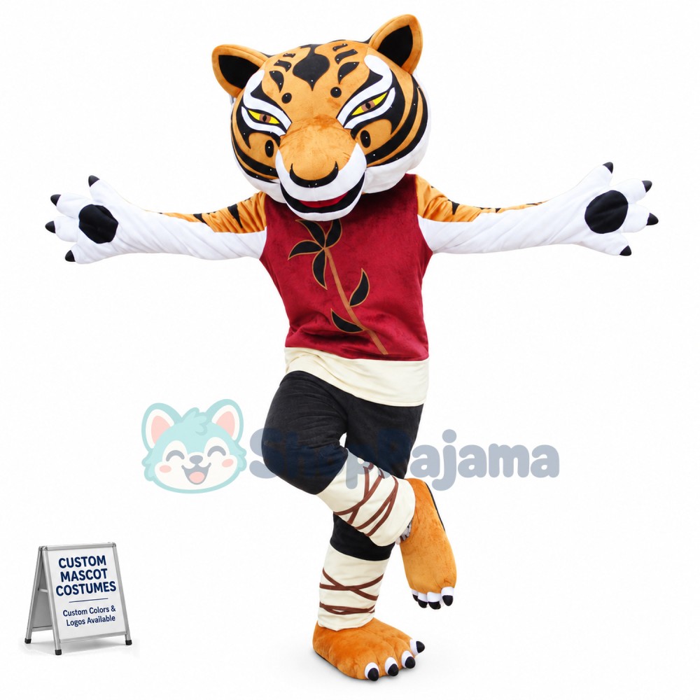 Tigress Mascot Cartoon Costume
