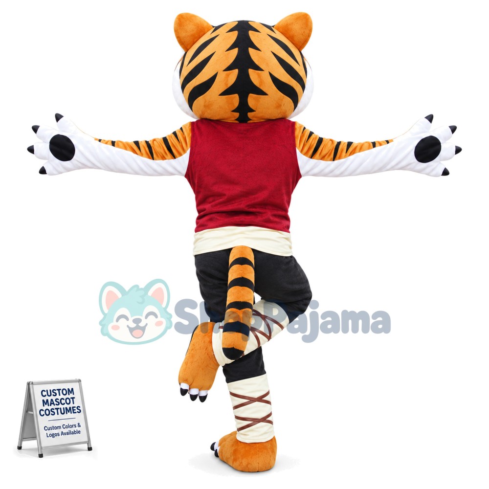 Tigress Mascot Cartoon Costume