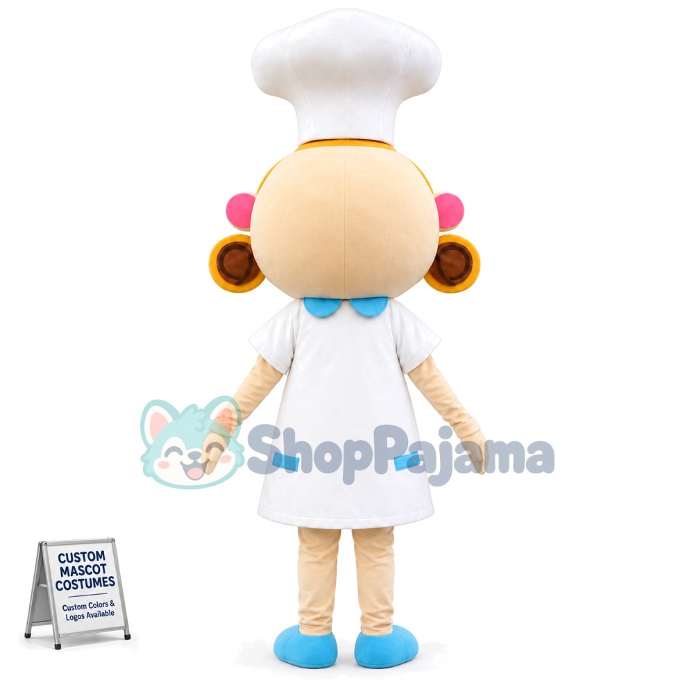 Cake Chef Girl Mascot Costume