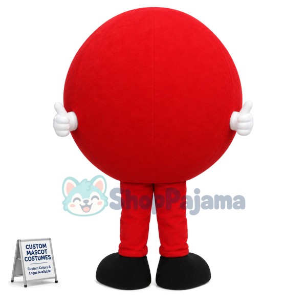 Red Chocolate Bean Mascot Costume