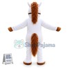 Beautiful White Horse Mascot Costume