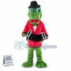 Accordionist Alligator Mascot Costume