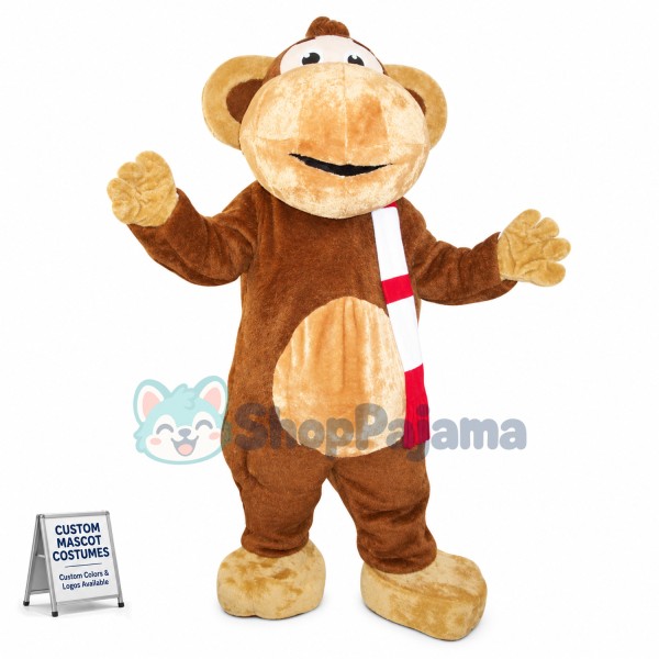 Big Mouth Monkey Mascot Soft Costume