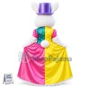 Bunny In The Colorful Dress Mascot Costume