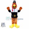 Brown Bird With Jacket Mascot Costume
