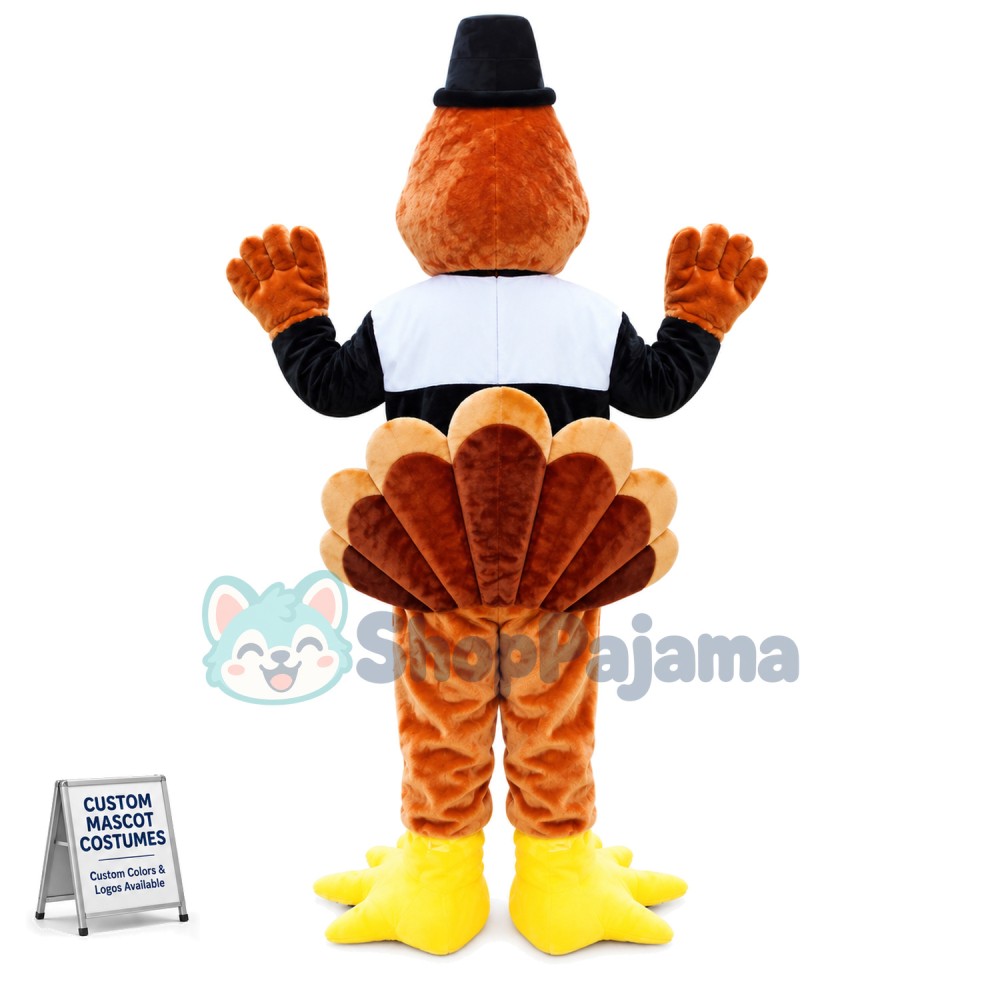 Brown Bird With Jacket Mascot Costume