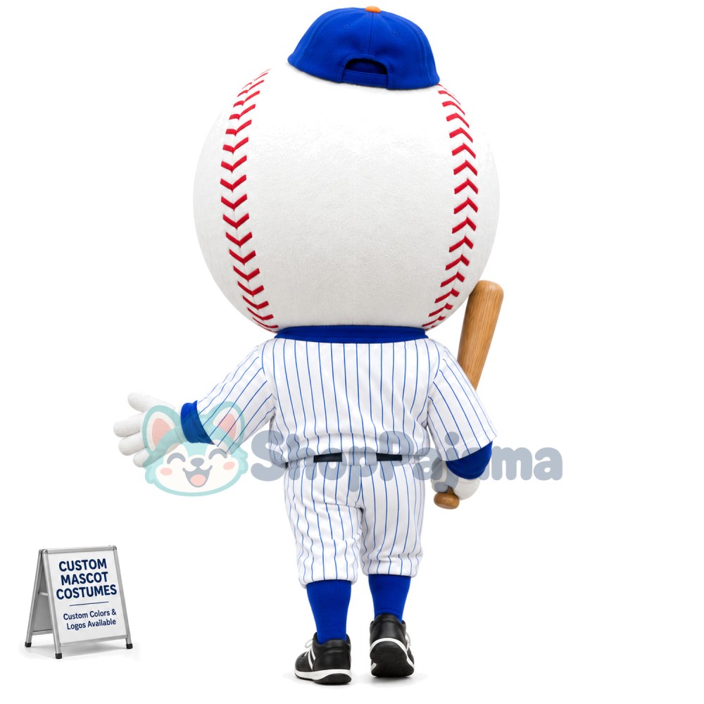 League Baseball Man Mascot Costume