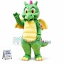 Adorable Green Dragon Mascot Costume