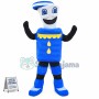 Blue Barrel Of Gasoline Mascot Costume