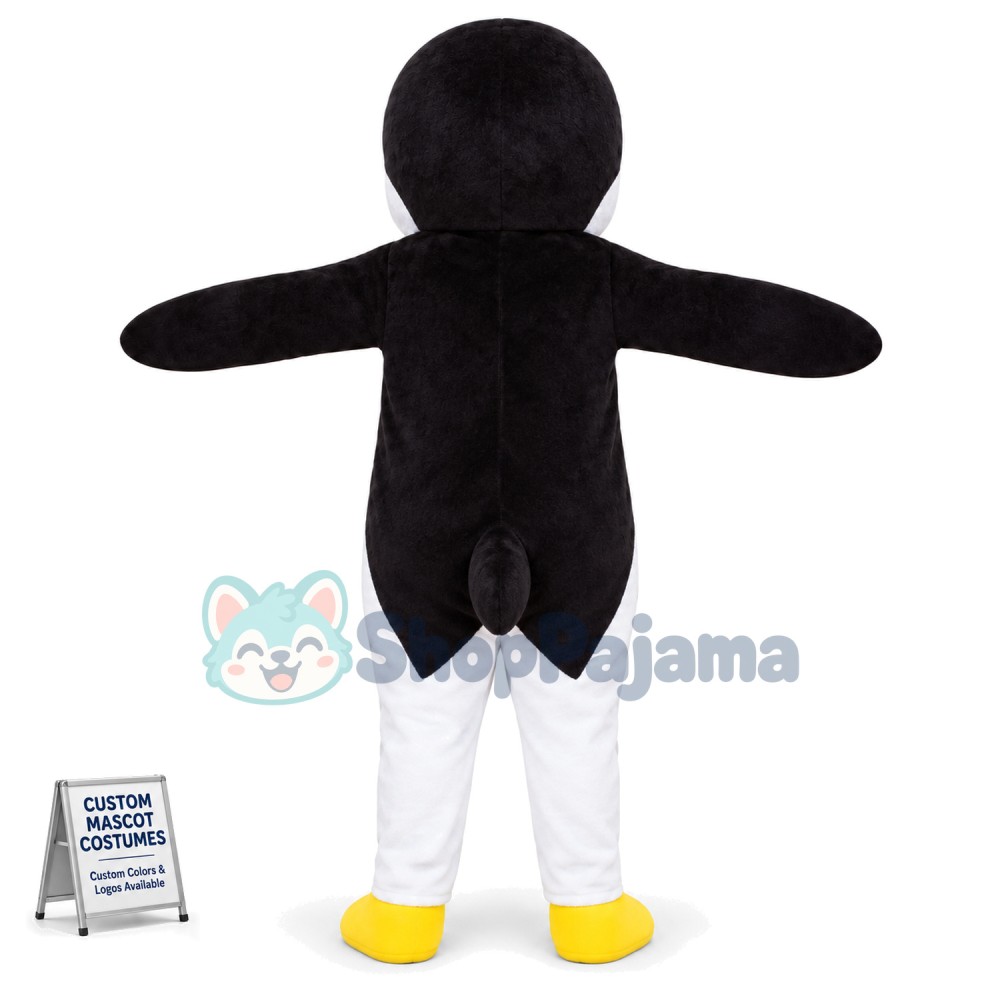 Tall Singer Penguin Mascot Costume
