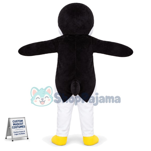 Tall Singer Penguin Mascot Costume