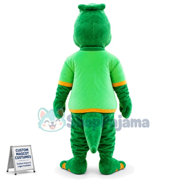 Green Snake With Fangs Mascot Costume