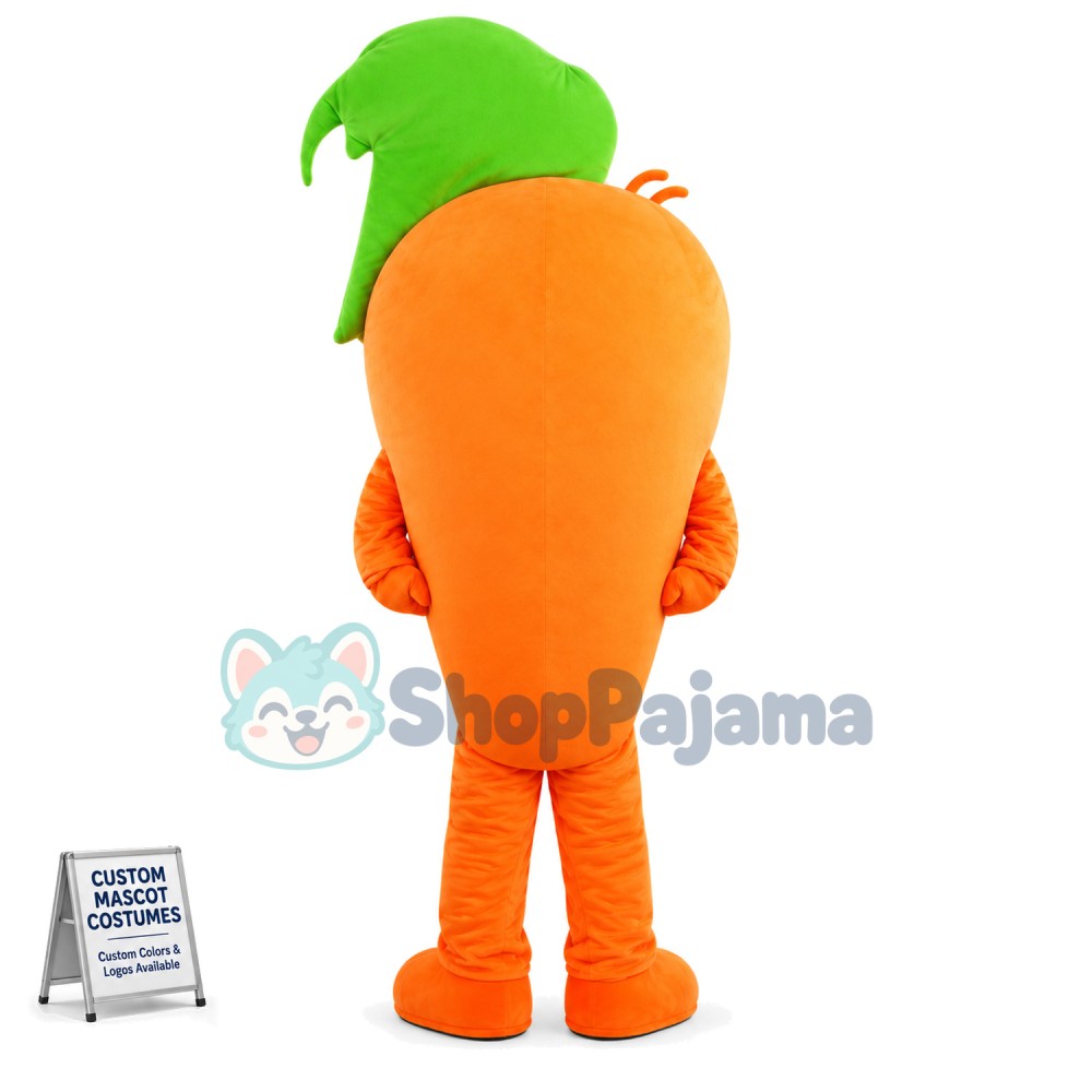 Cartoon Carrot Mascot Costume