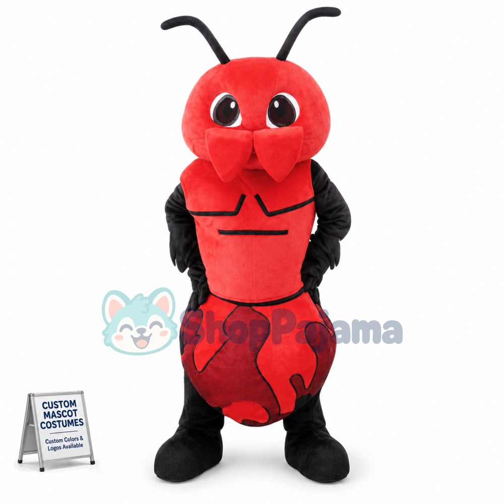 Huge Red Beetle Mascot Costume