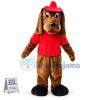 Brown Dog With Hat Mascot Costume