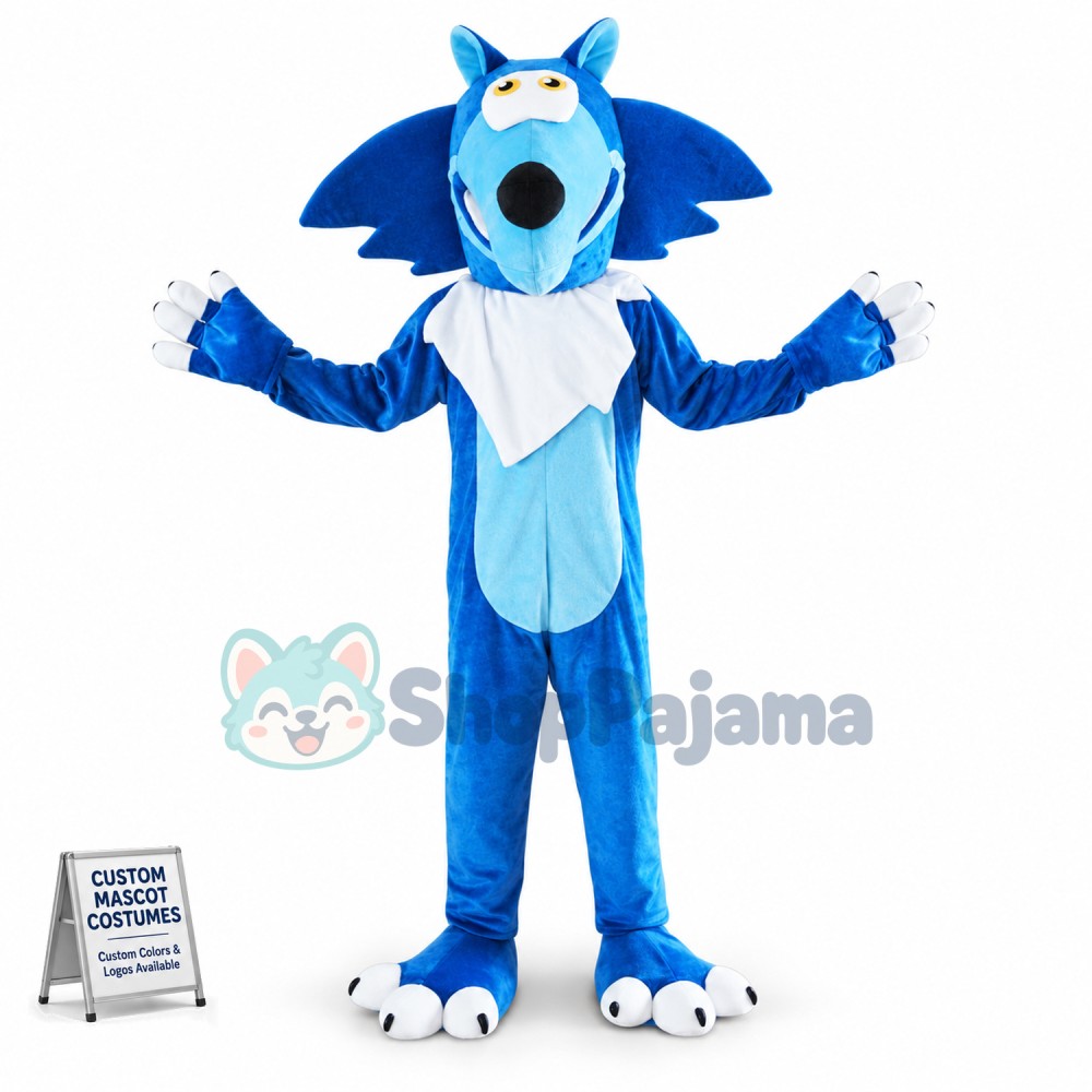 Wolf Around Napkin Mascot Costume