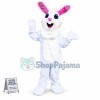 Active White Rabbit Mascot Costume