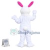Active White Rabbit Mascot Costume