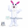 Active White Rabbit Mascot Costume