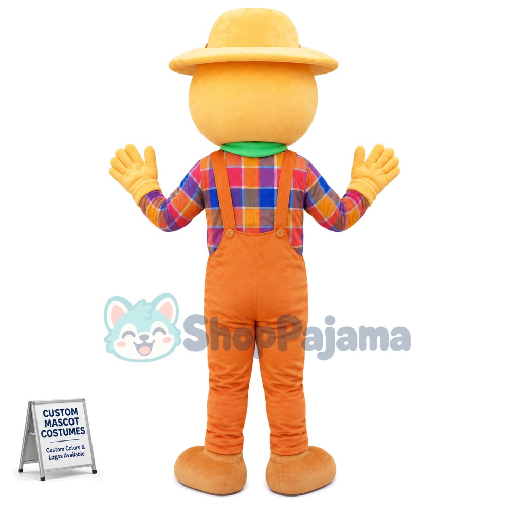 Hard Working Farmer Mascot Costume