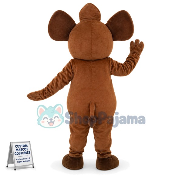 Brown Wild Elephant Mascot Costume