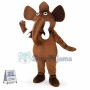 Brown Wild Elephant Mascot Costume