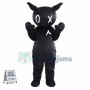 Black Doll Box Mascot Cartoon Costume