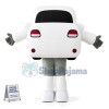 White Car Cartoon Mascot Costume