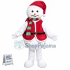 Warm Christmas Snowman Mascot Costume