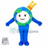 Little Earth With Crown Mascot Costume