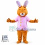 Attentive Kangaroo Nurse Mascot Costume