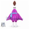 Punk Ostrich With Choker Mascot Costume