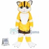 Trembling Yellow Cat Mascot Soft Costume