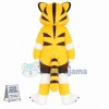 Trembling Yellow Cat Mascot Soft Costume