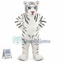 White Tiger Mascot Soft Costume