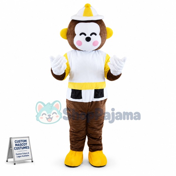Traffic Command Monkey Mascot Costume