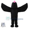 Black Bird With Beret Mascot Costume