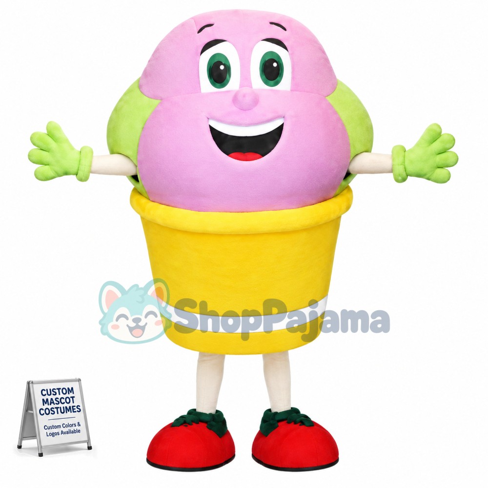 Cup Ice Cream Mascot Costume
