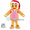 Christmas Gingerbread Man Cookie Mascot Costume