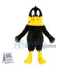 All Over Black Duck Mascot Costume