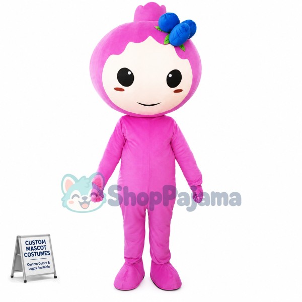 Cartoon Blueberry Doll Mascot Costume