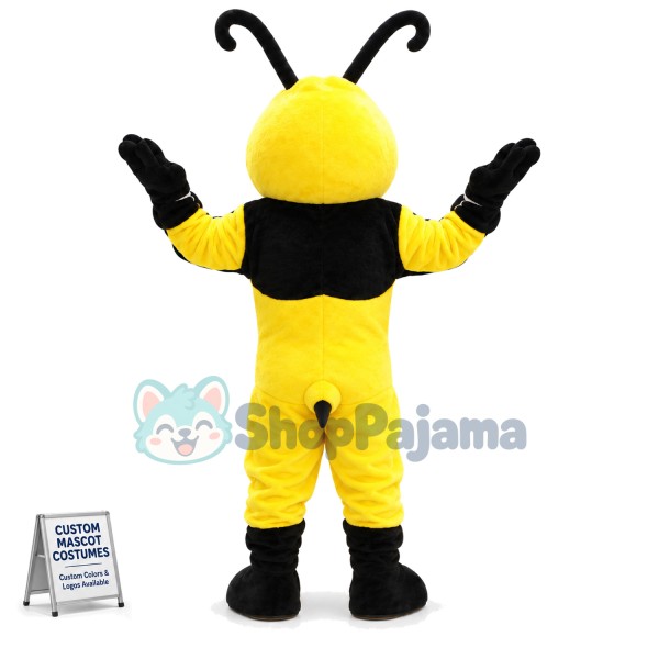 Strong Muscle Bee Mascot Costume