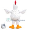 Arrogant Chicken With Big Eyes Mascot Costume
