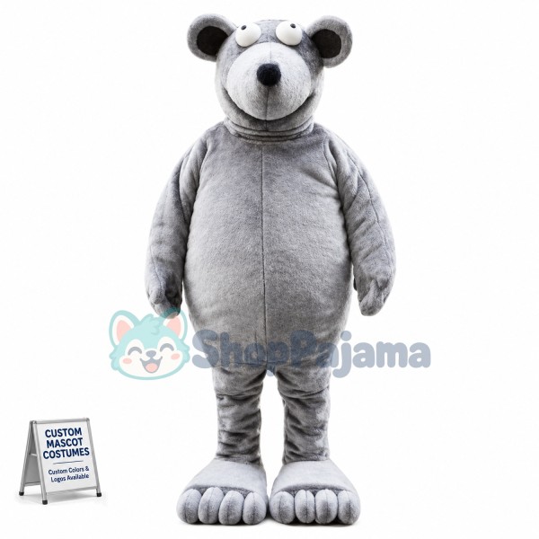 Weird Bigfoot Mouse Mascot Costume
