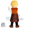 Blond Coffee Shop Clerk Mascot Costume