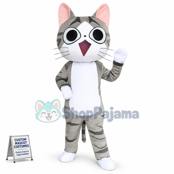 Cheese Cat Mascot Cartoon Costume