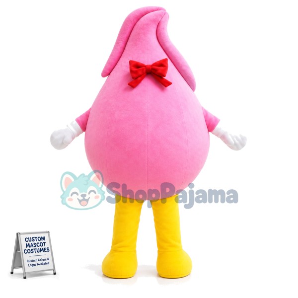 Strawberry Ice Cream Ball Mascot Costume