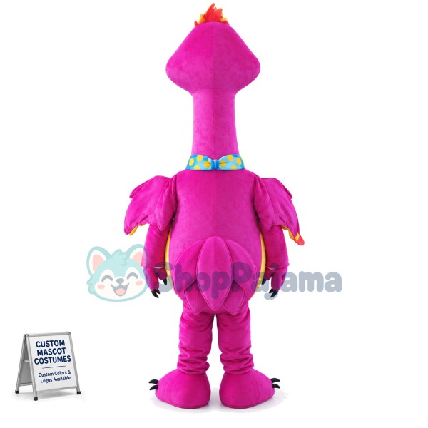 Dainty Purple Ostrich Mascot Costume