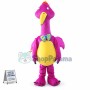 Dainty Purple Ostrich Mascot Costume