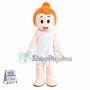 Pure Blond Angel Mascot Costume
